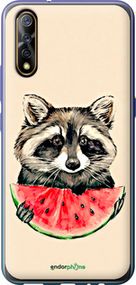 Чохол на Vivo V17 Neo Єнотик з кавуном "4605u-1764-2448"