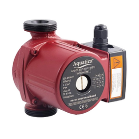 Насос циркуляційний 0,1кВт 6м 75л/хв Ø1½" 130мм + гайки Ø1" Aquatica