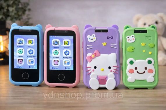 Телефон Інтерактивний Смартфон із сенсорним екраном Дитяча іграшка з іграми камерою додатками