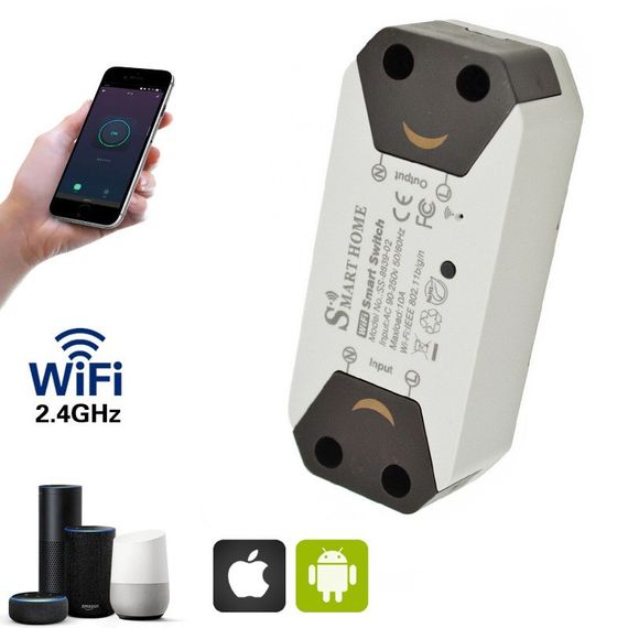 Wi-Fi реле для розумного будинку Smart Home 10А ∙ Розумний вай фай смарт вимикач з керуванням через додаток iOS / Android | Зображення 3