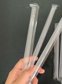 Трубочки прозрачные 12 мм 150 шт/уп