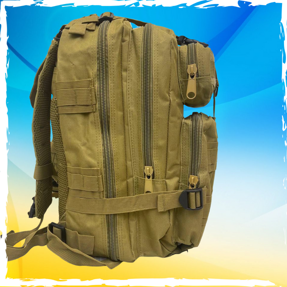 Рюкзак тактичний 38л. Рюкзак камуфляжний, дорожній, туристичний, піксельний, хакі. 38л | Зображення 3