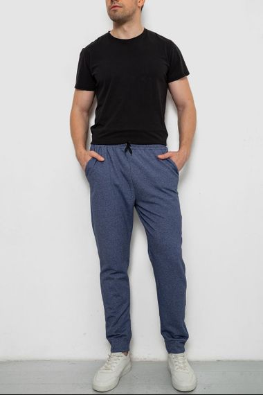 Спортивные штаны мужские на флисе, цвет джинс, 238R135 | Зображення 1