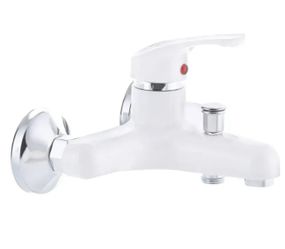 Змішувач для ванни Plamix Afina-009 Білий (без шланга і лійки) (PM0565)