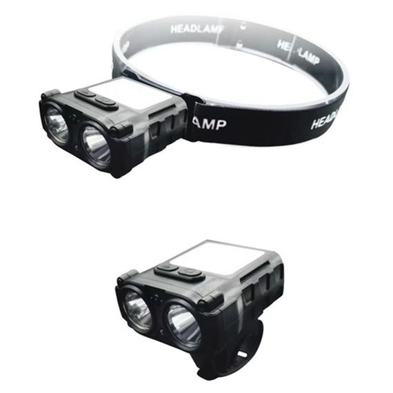 Ліхтар налобний SH-T808-2XPE-20SMD-white/red з датчиком руху, потужний налобний ліхтар для риболовлі | Зображення 7