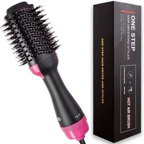 Фен брашинг One step Hair Dryer 1000 Вт | Фен гребінець 3в1 | Фен гребінець для укладання волосся Фен щітка one step Фен гребінець AC-595 для волосся