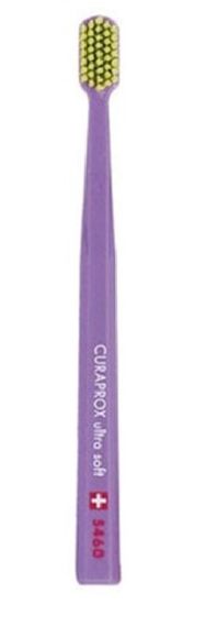 Зубна щітка Curaprox CS 5460 "Ultra Soft", d 0,10 мм. Фіолетовий з салатовим (ViLG)