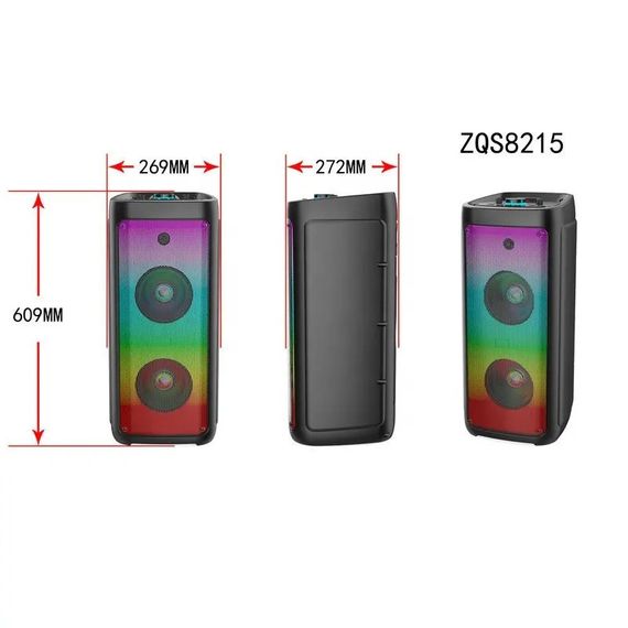 Акустична система з потужністю 150 Вт, Bluetooth, USB, SD, AUX - XPRO ZQS-8215 (MER-15653_3850) | Зображення 4