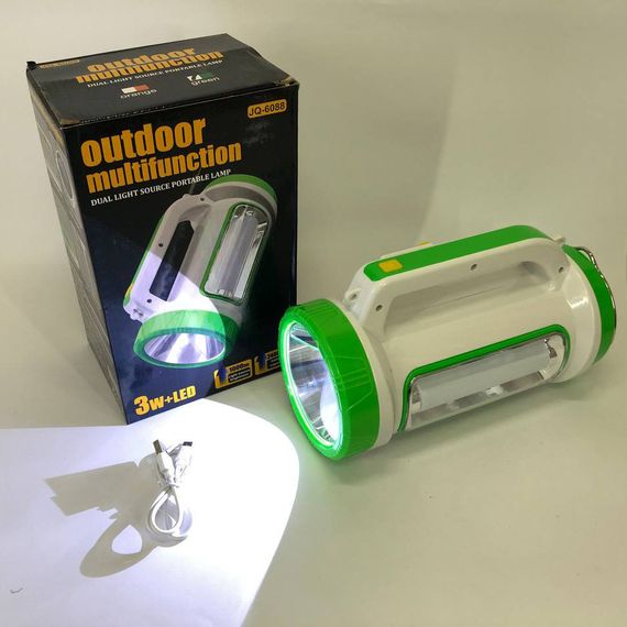 Ліхтар переносний кемпінг 6088-LED+COB із функцією PowerBank. ZE-336 Колір зелений | Зображення 8