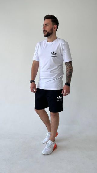 Чоловічий літній костюм adidas білий | Зображення 1
