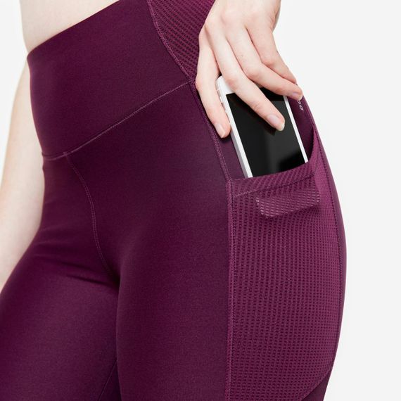 Легінси жіночі для фітнесу з кишенею сливові - 2XL / W39 L31 | Зображення 2