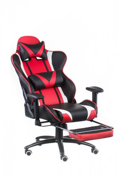 Кресло геймерское Special4You ExtremeRace blackred with footrest | Зображення 4