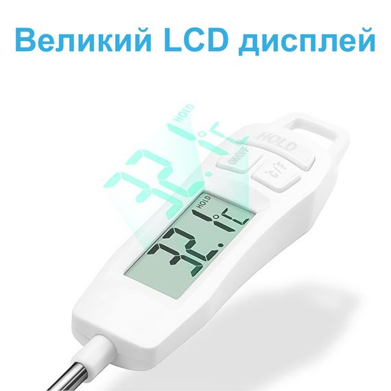 Качественный кухонный термометр со щупом UChef TP400 + пластиковый тубус для хранения | Зображення 3