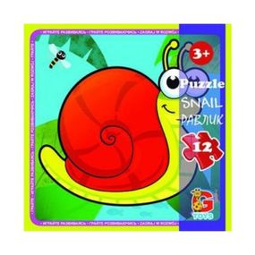 Пазлы Насекомые. Улитка LI02 G-Toys 12 элементов (4824687638303)