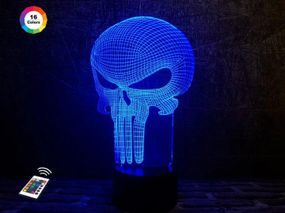 3D світильник нічник з пультом "Каратель" 3DTOYSLAMP