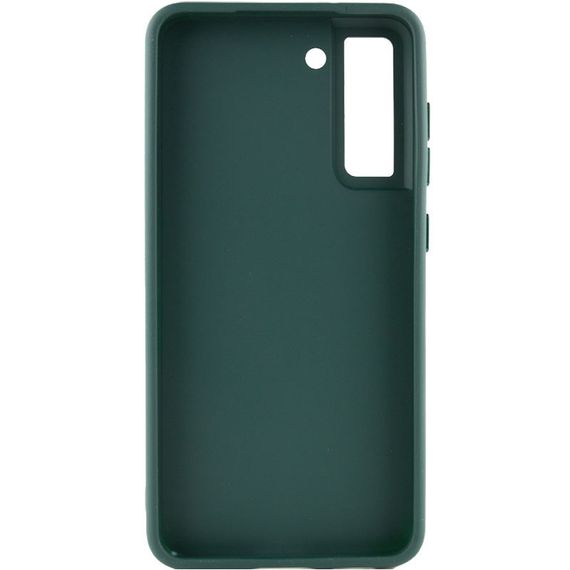 TPU чохол Bonbon Metal Style для Samsung Galaxy S21 FE Силікон, Зелений/Pine green | Зображення 2