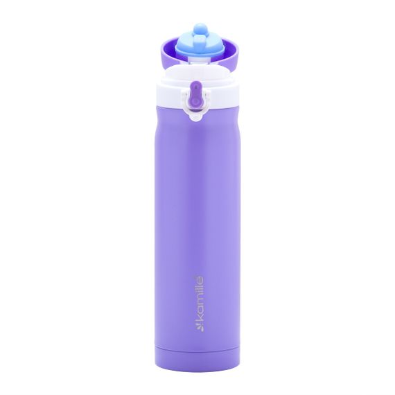 Термос-бутылка голубой 500ml из нержавеющей стали | Зображення 9