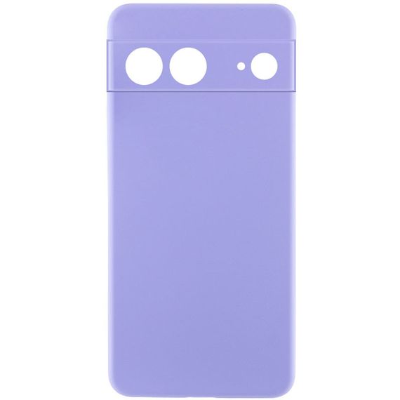 Чохол Silicone Cover Lakshmi Full Camera (AAA) для Google Pixel 7a Бузковий / Dasheen