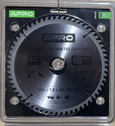 Диск пильный по дереву 180х32(30)х60Т APRO