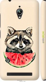 Чохол на Asus Zenfone Go ZC500TG Єнотик з кавуном "4605m-160-2448"