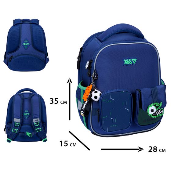Рюкзак школьный каркасный YES H-100S Football Fan 550219 14.7 л | Зображення 2