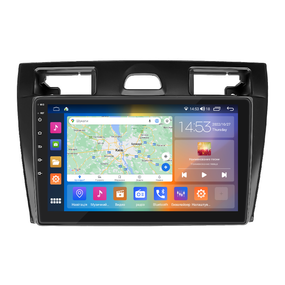 Штатна магнітола 9" Lesko для Ford Fiesta Mk5 2002-2008 4/64Gb CarPlay 4G Wi-Fi GPS Prime Форд