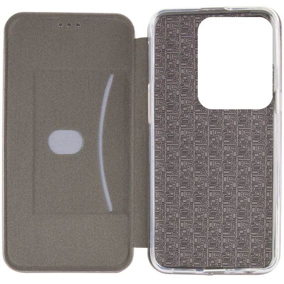 Шкіряний чохол (книжка) Classy для Xiaomi Redmi Note 14 5G Сірий | Зображення 4