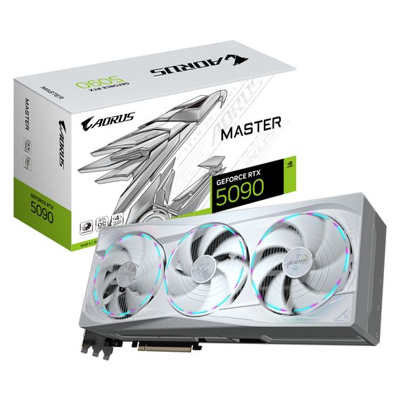 Відеокарта GIGABYTE GeForce RTX5090 32GB MASTER ICE (GV-N5090AORUSM ICE-32GD) | Зображення 9