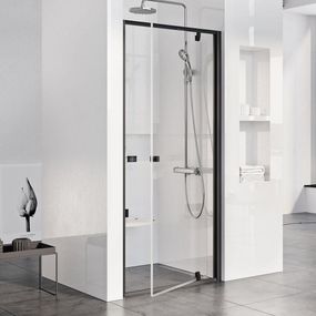 Душевые двери Ravak Pivot PDOP 1- 90 Черный Transparent
