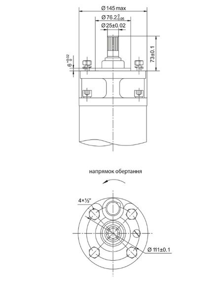 Насос відцентровий свердловинний DONGYIN 6SP46-11 380В 18.5кВт H 147(93)м Q 1100(800)л/хв Ø145мм +пульт (з 3х частин) (7777493) | Зображення 2