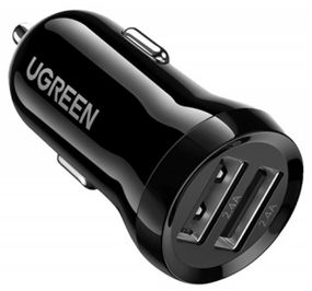 Автомобильное зарядное устройство Ugreen ED018 24W 2xUSB Charger Черный