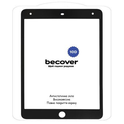 Стекло защитное BeCover 10D Apple iPad 10.2 2019/2020/2021 Black (710572) | Зображення 1