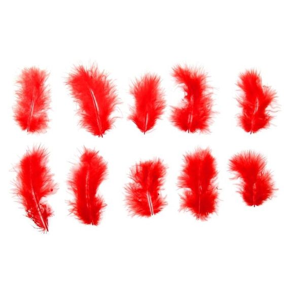 Декоративне пір'я Obsessive "Take me to bed!" bed feathers - Red | Зображення 1
