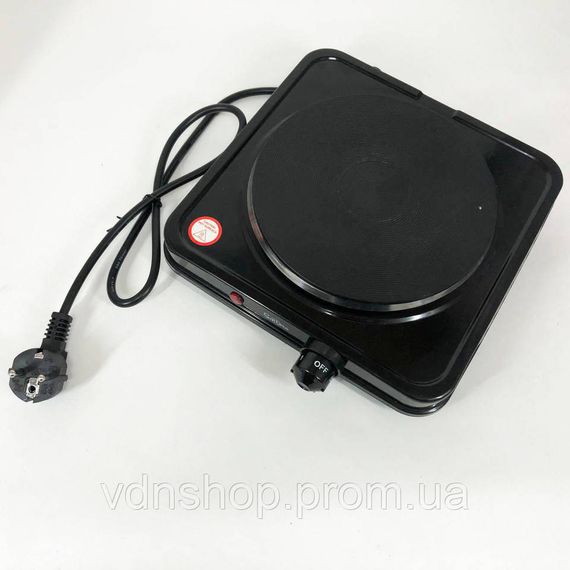 Плити для приготування Suntera SP-1930 черная, Плита побутова портативна, Електроплита на 1 конфорку RA-75 | Зображення 2