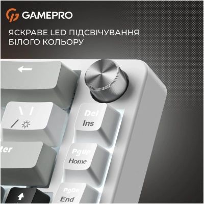 Клавиатура GamePro Genesis Silverlight MK116 USB UA Grey (MK116) | Зображення 2