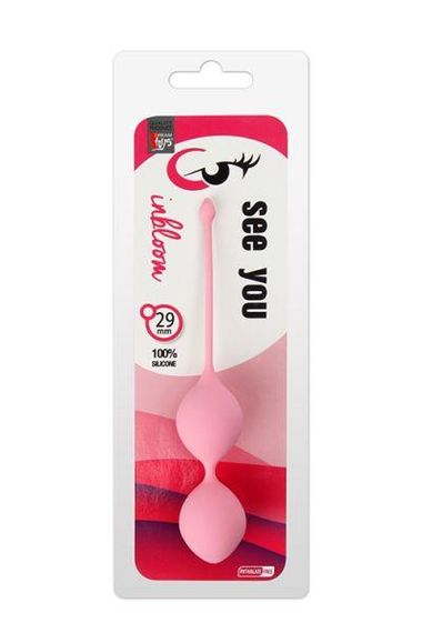 Вагінальні кульки DreamToys ALL TIME FAVORITES 60 гр. із зміщеним центром ваги, рожеві Sex Aura | Зображення 1