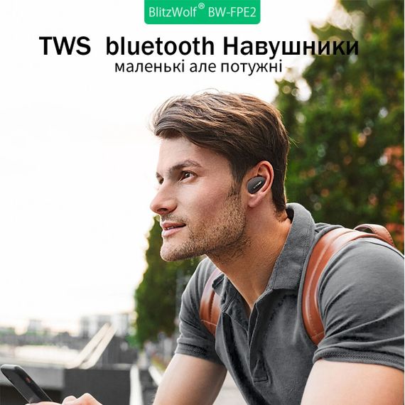 Навушники BlitzWolf чорний BW-FPE2 | Зображення 4