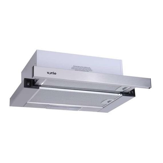 Телескопічна витяжка кухонна 60 см нержавійка Ventolux GARDA 60 INOX (700) SLIM