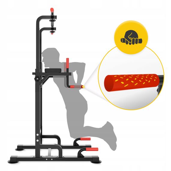 Багатофункціональна стійка для підтягувань 4FIZJO Pro регульована Black (P-5905973402620) | Зображення 4