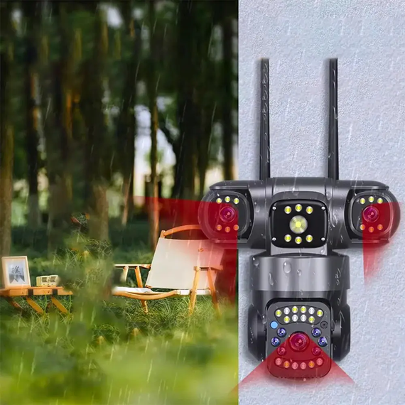 Уличная поворотная камера 4G smart camera / Камера видеонаблюдения model SO-14 | Зображення 4