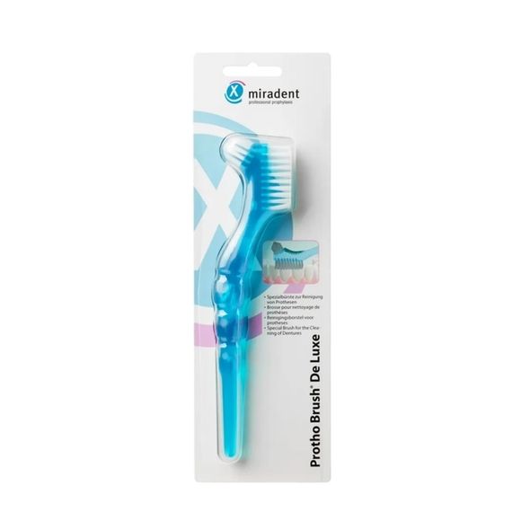 Щітка для очищення зубних протезів Miradent Protho Brush De Lux блакитна