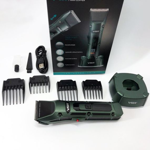 Машинка для стрижки волос с профессиональными ножами VGR, Моющаяся машинка для стрижки VB-98 | Зображення 4