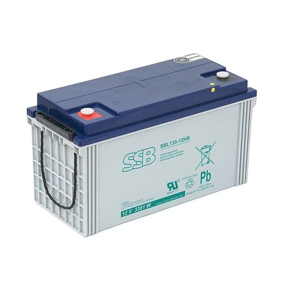 Аккумуляторная батарея SSB AGM SBL135-12HR 12V 120A h (406x174x215),34 kg White