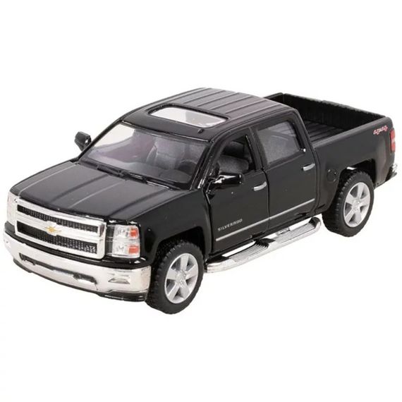 Колекційна машинка "Chevrolet Silverado 2014" KT5381W(Black) масштаб 1:42