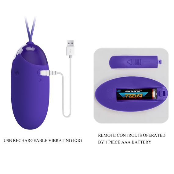 Віброяйце - Pretty Love Berger-Youth Wireless Egg Blue | Зображення 7