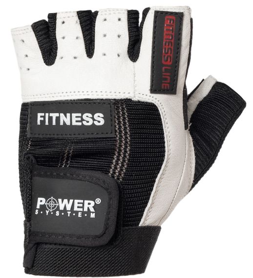 Рукавички для фітнесу Power System PS-2300 Fitness Black/White L | Зображення 4