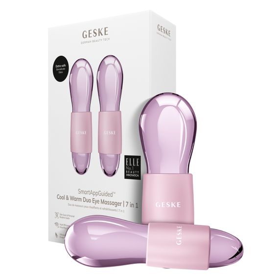 Подвійний масажер для очей GESKE Cool&Warm Duo Eye Massager 7в1 pink