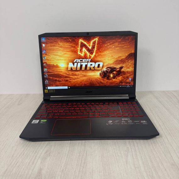 Игровой ноутбук Б-класс Acer Nitro 5 AN515-57 / 15.6" (1920x1080) IPS / Intel Core i5-10300H (4 (8) ядра по 2.5 - 4.5 GHz) / 8 GB DDR4 / 256 GB SSD / nVidia GeForce GTX 1650, 4 GB GDDR5, 128-bit / WebCam / HDMI б/у | Зображення 1