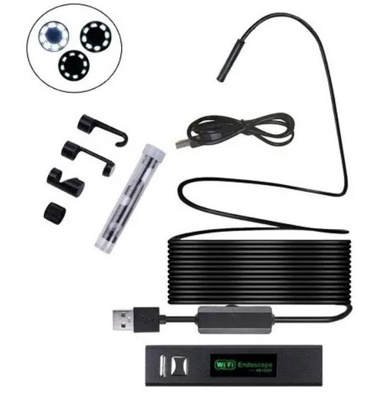 USB Wi-Fi камера, бороскоп, ендоскоп 8 мм, 10 м | Зображення 2