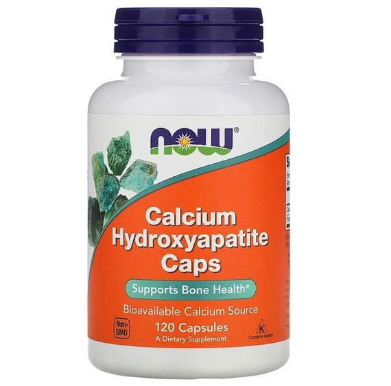 Мікроелемент Кальцій NOW Foods Calcium Hydroxyapatite Caps 120 Caps